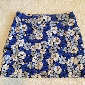 Floral Jones New York and Company golf skirt skort